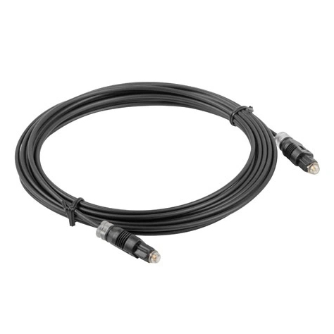 Cable de audio de fibra &oacute;ptica Toslink de malla de PVC dorado