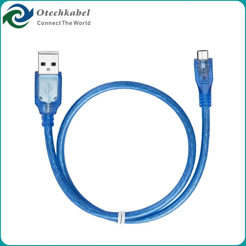 C&acirc;ble micro USB bleu